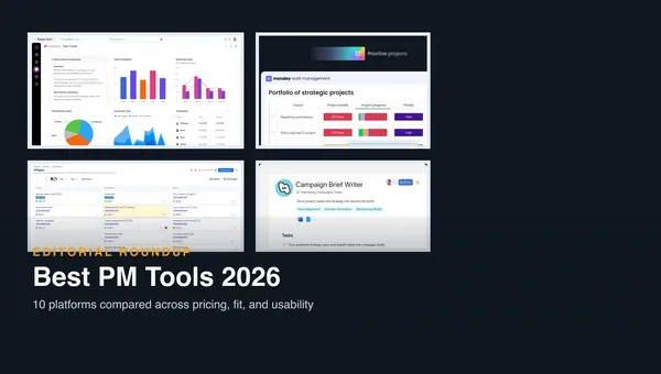 Project management tools roundup cover